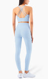  2 Piece Set Yoga Sports Bra and Leggings Fitness Activewear