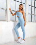 Recycled Material Sports Bra And Leggings Set