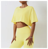 Recycled Material Oversize Women Crop Tops T-shirt
