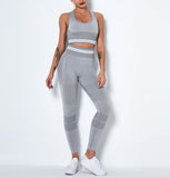 Workout Set High Waist Leggings Seamless Yoga Activewear Set