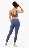  Bra Yoga High Waist Leggings Sets Workout Outfits 2 Piece