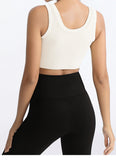 Front Zipper Closure High Impact Ribbed Gym Plus Fitness Yoga Shock Proof Sports Bras