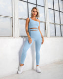 Recycled Material Sports Bra And Leggings Set