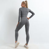 Female Workout Leggings Top Sport Clothes Seamless Yoga Set Gym Fitness Clothing Women Yoga Suit