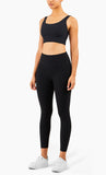  Bra Yoga High Waist Leggings Sets Workout Outfits 2 Piece