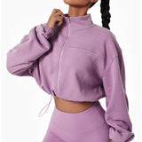  Plus Size ComfortSoft French Terry Zip Up  Women's Sweatshirt Hoodie