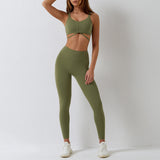 Recycled Material Sports Bra And Leggings Set