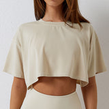Recycled Material Oversize Women Crop Tops T-shirt