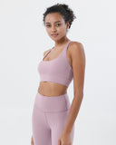 Criss-Cross Back Strappy Sports Bras Yoga Bra with Removable Cups