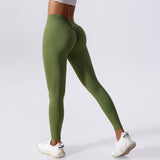 Wholesale Scrunch Butt Leggings No Camel Toe V Back Yoga Pants Sexy Leggings for Women