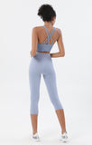 Women Sexy Strappy Sports Bra With Removable Pads