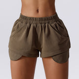 Women Soft Casual Pants Plain Short Joggers