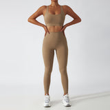 Recycled Material Racer Back Bra And Leggings Set