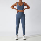 Recycled Material Racer Back Bra And Leggings Set