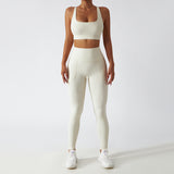 Recycled Material Racer Back Bra And Leggings Set