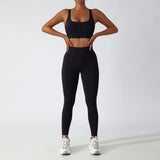 Recycled Material Racer Back Bra And Leggings Set