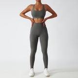 Recycled Material Racer Back Bra And Leggings Set