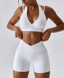 Sports Bra And Shorts Fitness Set
