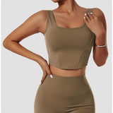 Recycled Material Sports Bra Crop Top