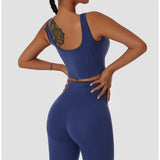 Recycled Material LULU Super Soft Fitness Set Yoga Tops  and Leggings Set