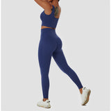 Recycled Material LULU Super Soft Fitness Set Yoga Tops  and Leggings Set