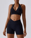 Sports Bra And Shorts Fitness Set