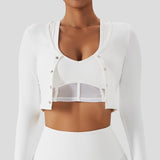 Women dry fit fitness tops