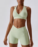 Sports Bra And Shorts Fitness Set