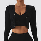Women dry fit fitness tops