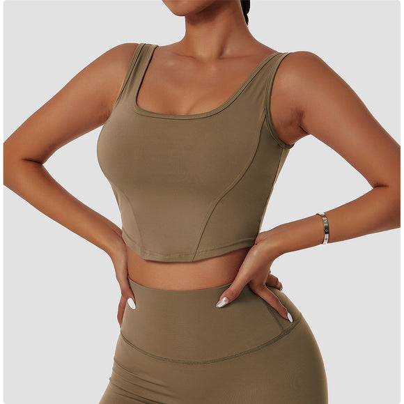 Recycled Material Sports Bra Crop Top