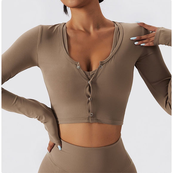 Women dry fit fitness tops